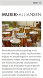 Mobile Screenshot of musikalliansen.org